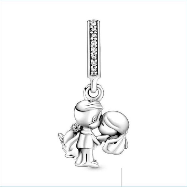 

charms 100% 925 sterling sier married couple dangle charm fit original european bracelet fashion jewelry accessories drop delivery 20 dhage, Bronze;silver