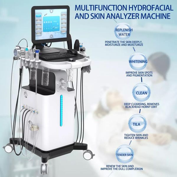 

sales hidrofacial microdermabrasion hydrabeauty facial cleaning machine skin analyzer system plasma functions oxygen beauty equipment
