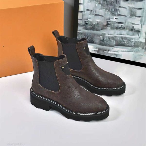 

shoes dress boots designer beaubourg ankle squad chunky luxury boot calfskin martin winter ladies silk cowhide leather platform flat sneaker
