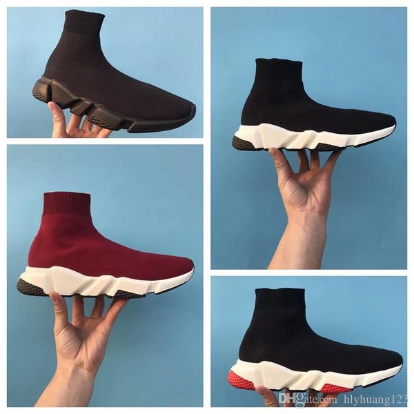 

boot sock shoe speed trainer runner shoes with box high sneakers speed trainer socks race runners black shoes men and wom balencaigaity bale