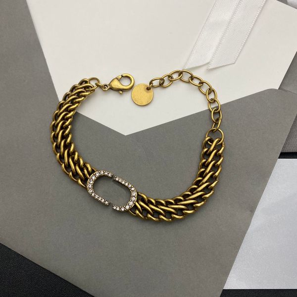 

bracelet designer personalized neutral classic stainless steel diamond bracelet jewelry letter gold, Black