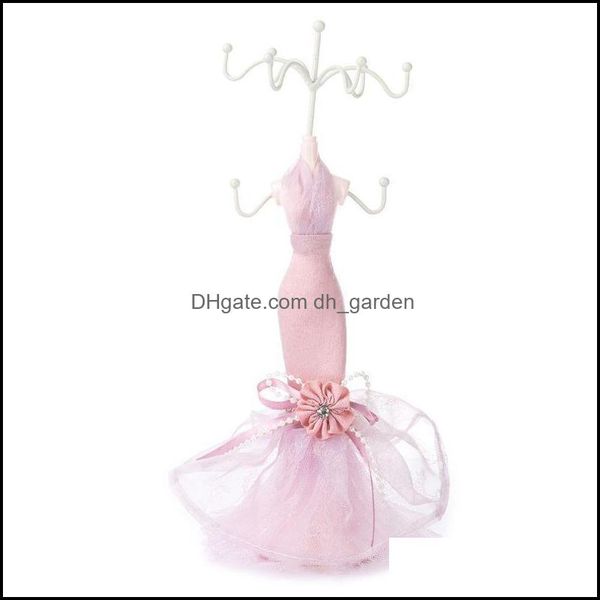 

jewelry pouches bags jewelry pouches bags x7jb creative home mannequin pink dress earings storage rack detachable lady figure displa dh9ny, Pink;blue