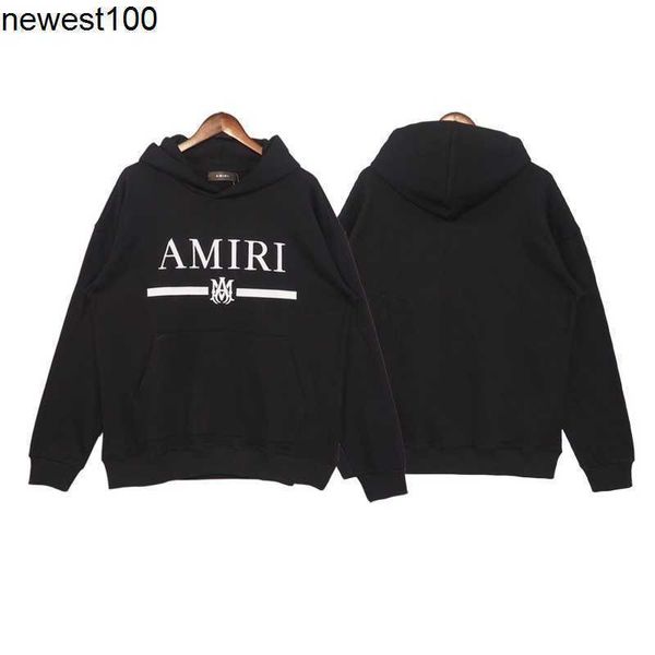 

men's hoodies sweatshirts fashion brand fashion amirs designer sweater letter embroidered hoodie lovers jacket, Black