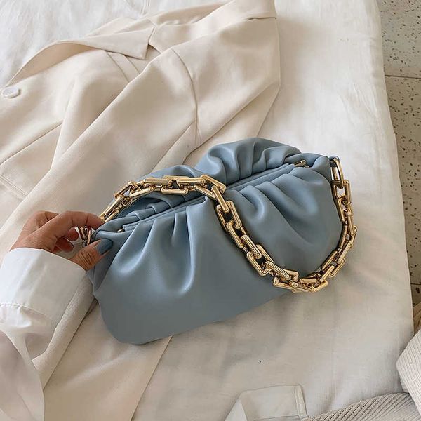 

hand designerbag bottess bag women's venetas net red ins pleated small women 2022 fashion korean chain one shoulder crossbody have logo