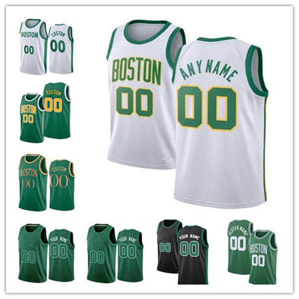 

basketball jerseys 75th custom boston''celtics''jersey men women youth 13 enes kanter 9 romeo langford 26 aaron nesmith, Black;red