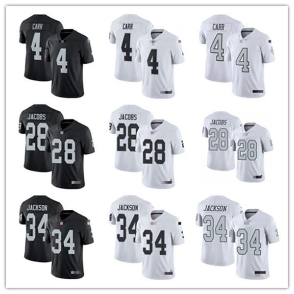 

college wear men women youth las vegas''raiders''17 davante adams 34 bo jackson 24 charles woodson 4 derek carr 11 henry, Black