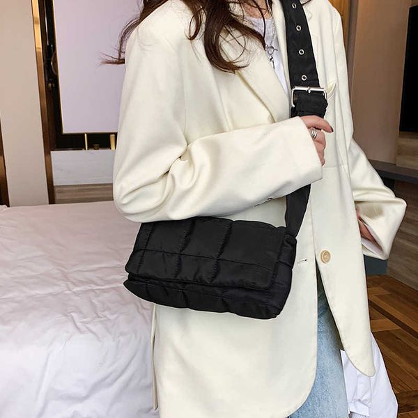 

messenger bags new trend solid sponge pillow bag nylon single shoulder bag space cotton