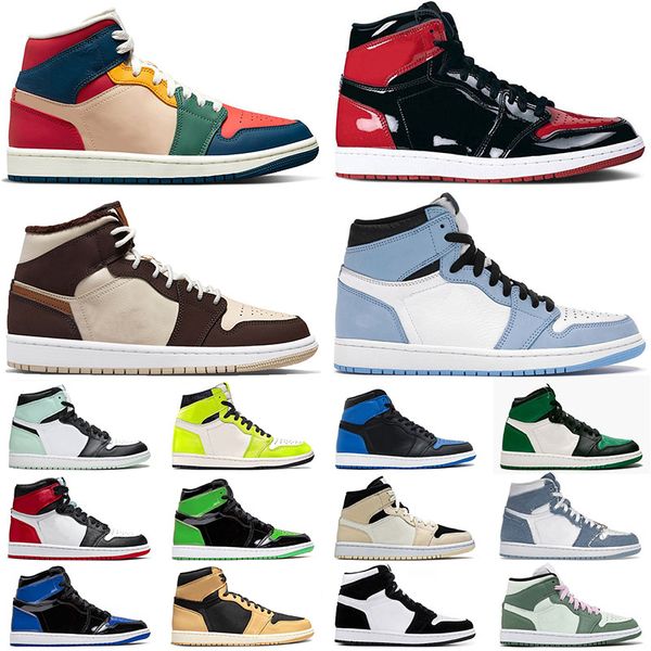 

basketball shoes trainers sneakers university blue white mid carbon fiber dutch green jumpman 1 1s newstalgia for mens jorda jord air shoe j, Black