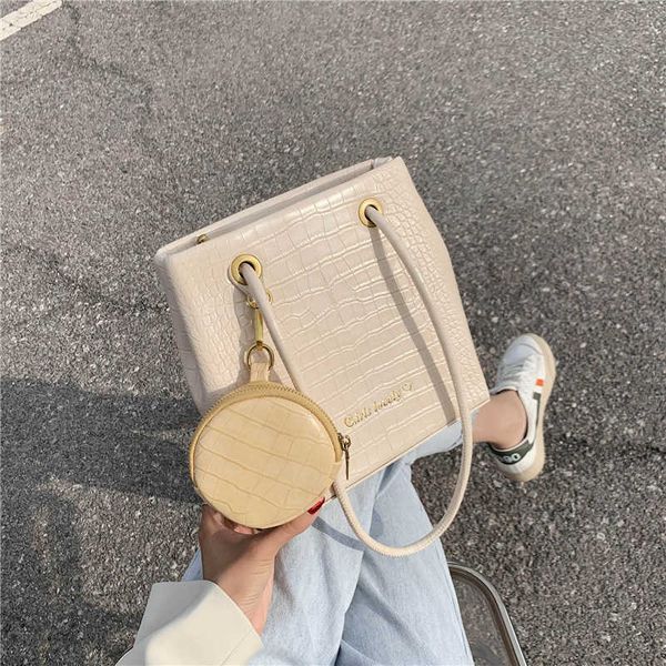 

single package fashion crocodile pattern totes bag shoulder designer alligator 2 bags set women handbag female solid color clutch q1206