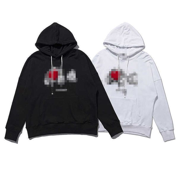

designer autumn winter pa palm red love decapitated bear hoodie loose angel men's and women's pullover sweater, Black