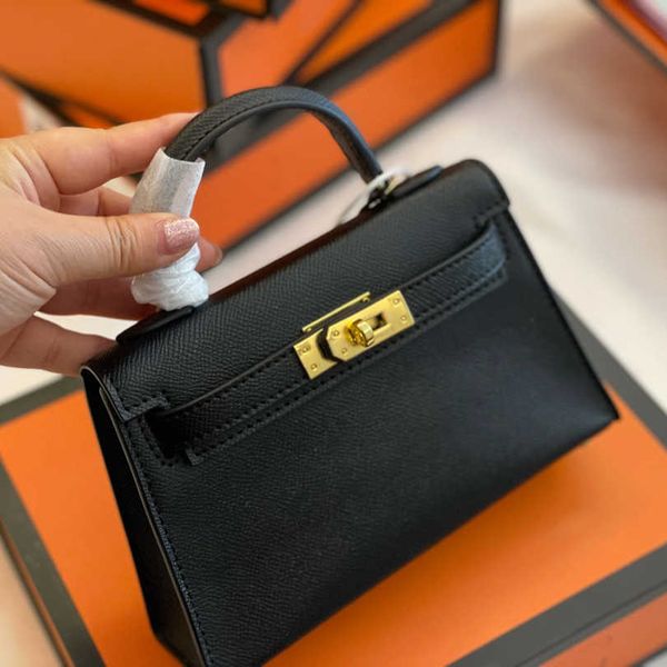 

2022 high totes 21cm 25cm mini designer bag epsom women genuine leather portable crossbody handbag strap shoulder lady luxury tote bags orig