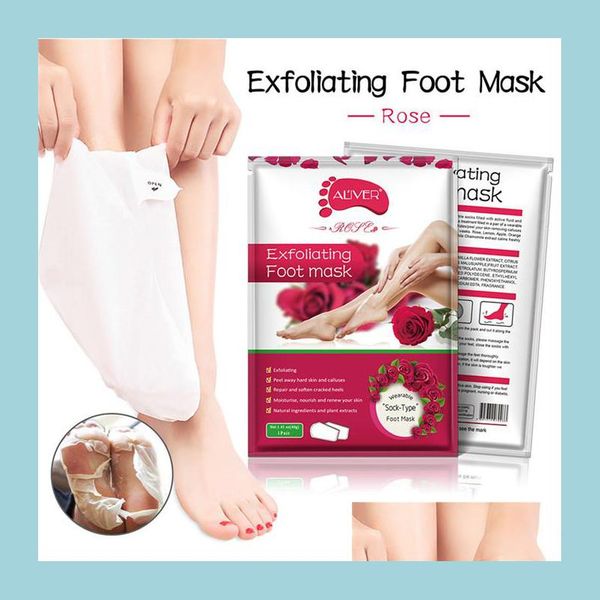 

foot treatment aliver 11 types foot mask exfoliating renewal pedicure remove dead skin heel socks peeling care 1 pairis2pcs 60pairs dh5eu