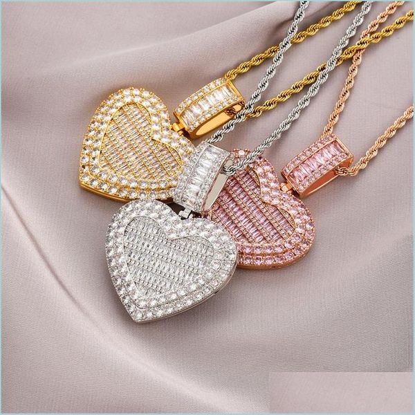 

pendant necklaces customize memorial po frame medal pendant necklace heart shape can be opened men women lover gift couple pendants d dhnb8, Silver