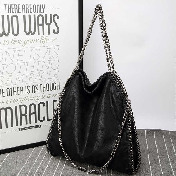 

shoulder bag huge capacity bags tote chains style hands popular handle women purses shopping bag gift for girls 221015