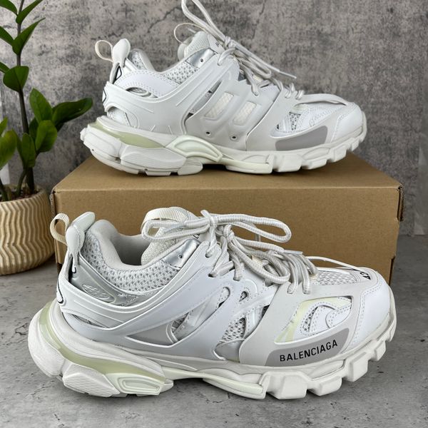 

brand luxury designer men women casual shoes track 3 3.0 triple white black sneakers tess.s. gomma leather trainer nylon printed platform tr
