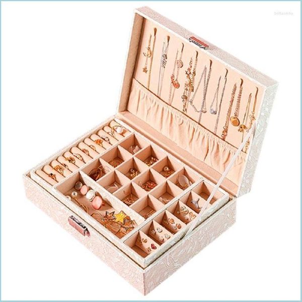 

jewelry pouches bags jewelry pouches bags fashion design leather box case package storage large space ring necklace bracelet selling dhuoa, Pink;blue