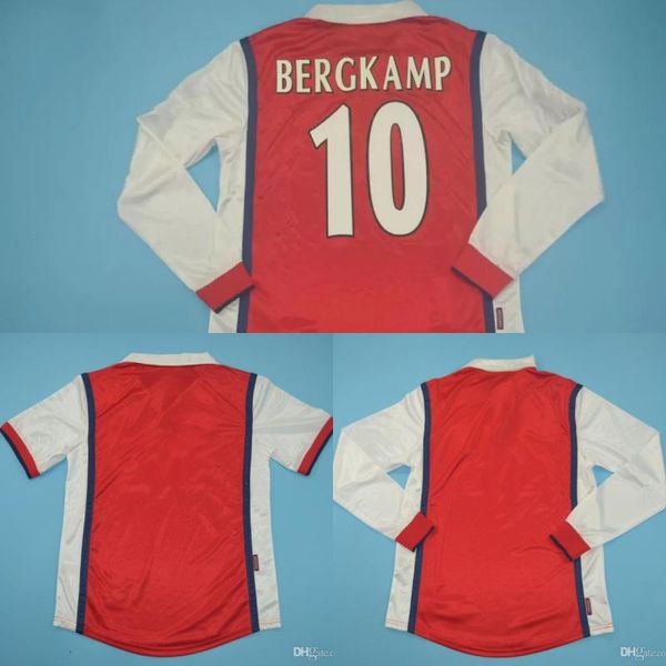 

retro 19981999 soccer jerseys vivas bergkamp anelka 98 99 classic overmars kanu parlour ljungberg vintage camisa man football shirts s-2xl, Black