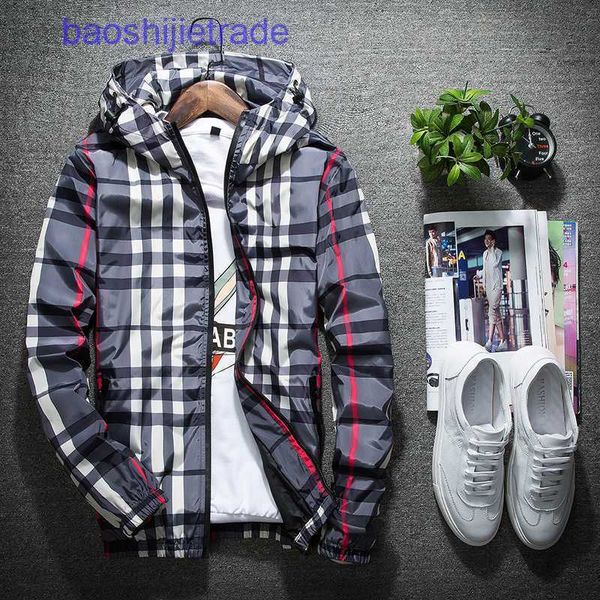 

2022 luxury designer bbr jackets and coats price 6681 spring autumn jacket korean fashion slim hooded clothes 9e4z, Black;brown