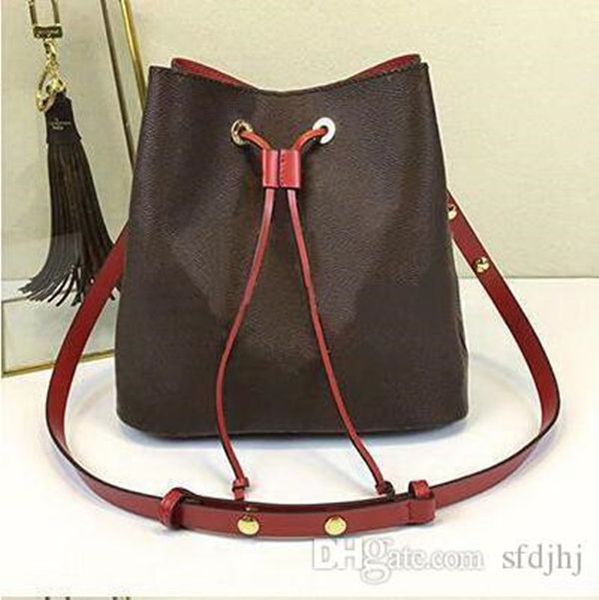 

2-piece designer bucket bags women fashion cover lock shoulder women's shoulder bag