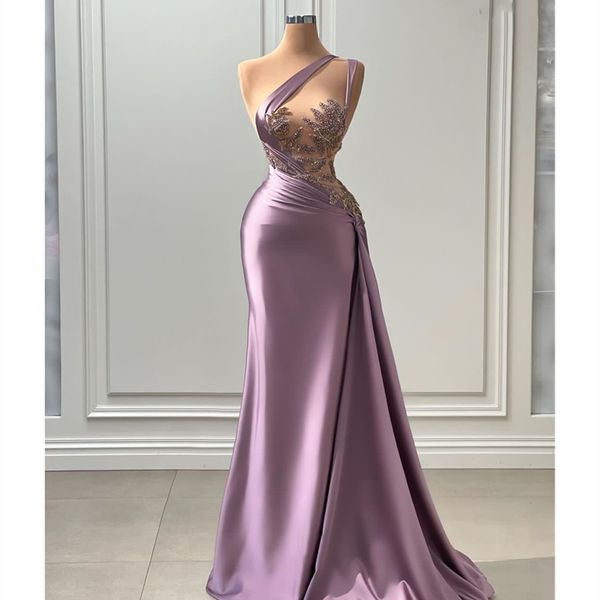 

prom dresses sleeveless v neck one shoulder appliques sequins beaded satin lace evening dresses elegant floor length evening dress gowns plu, Black