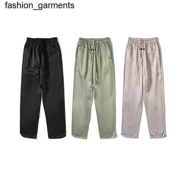 

designer essential spring season main line american drawstring nylon pants casual pants fashion, Black