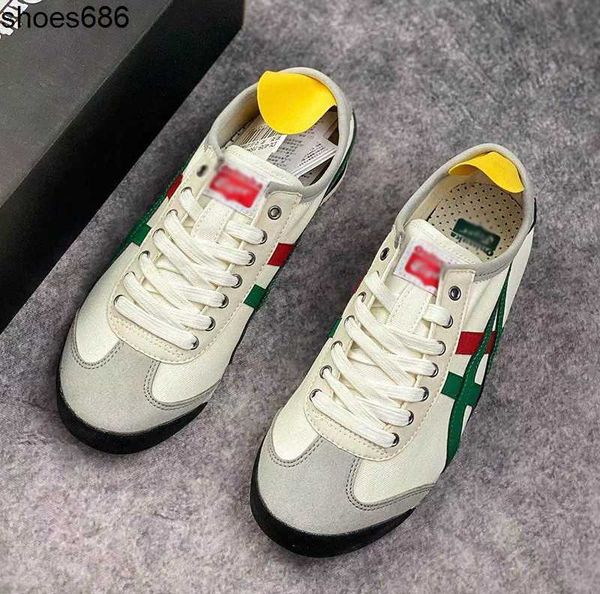 

ghost tomb tiger red green/white blue red/avocado lace up casual men's shoes women's shoes slip on canvas shoes, Black