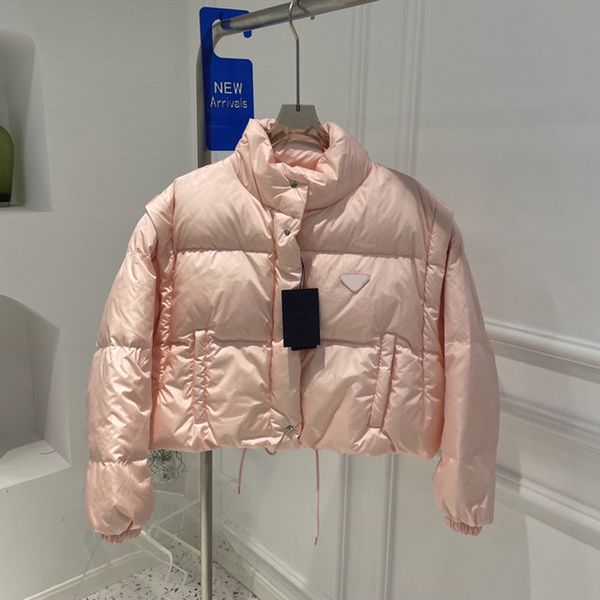 

women pr jacket parkas down coat fashion short jacket style slim corset thick outfit windbreaker pocket outsize lady warm coats, Black