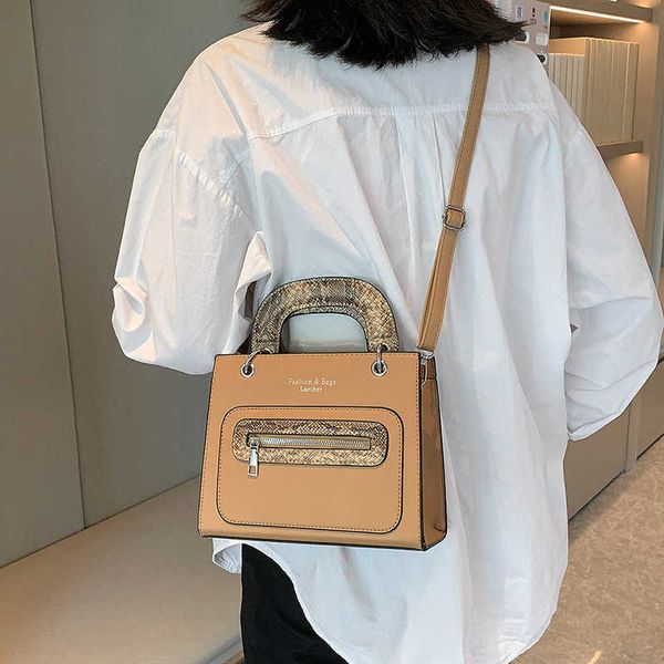 

purses bag women's 2022 autumn and winter versatile pattern color contrast one shoulder crossbody s