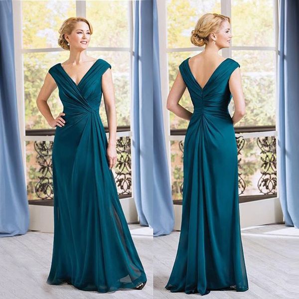 

mother of the bride dresses with green sleeves simple and modern v-neckline for wedding partyelegance more size new in, Black;red
