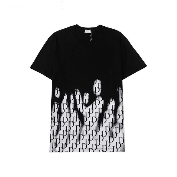 

fashion mens t shirt designer casual for men women tshirt letters print woman short sleeves summer shirts man loose tees asian size s-xxxl, White;black