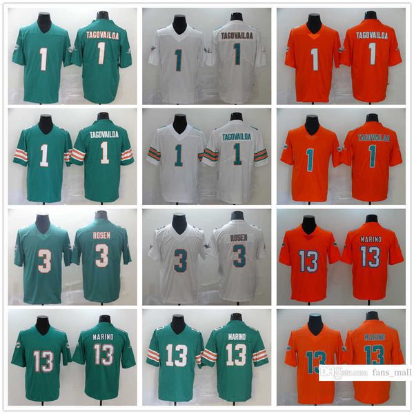

miami''dolphins''new football jerseys 1 tua tagovailoa 3 william fuller 13 dan marino stitched jersey, Black;red
