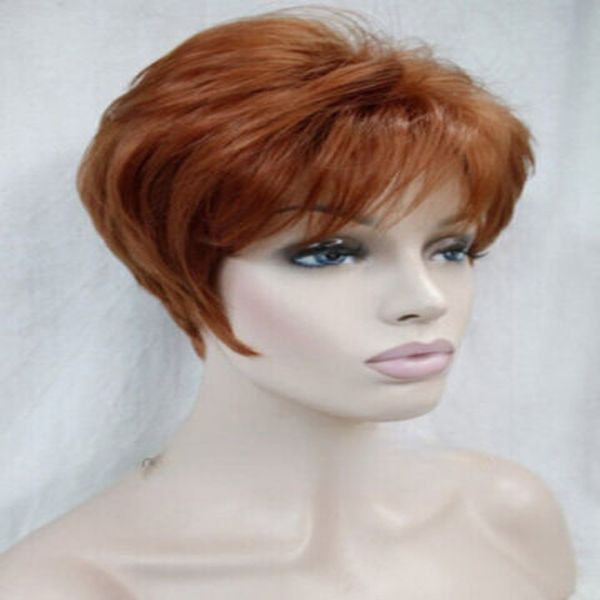 

ladies short curly blonde party natural women cosplay full hair wig, Black