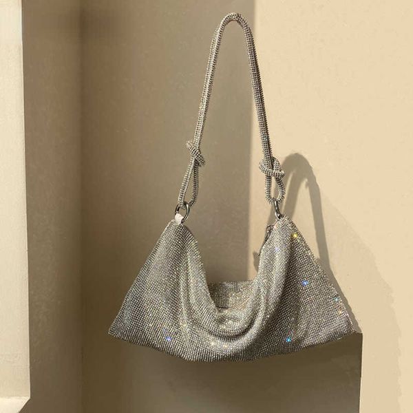 

shoulder bag knot handle rhinestones evening clutch bag designer shoulder crystal diamonds dinner party wedding purse tote hand pink 221015