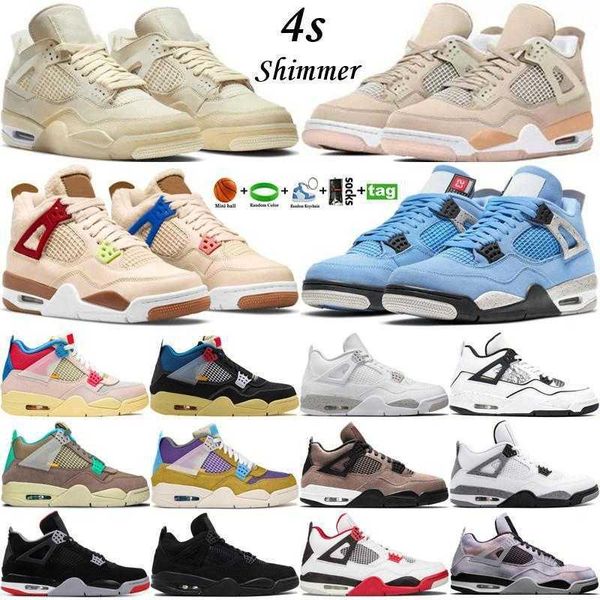 

2022 mens 4s sneaker basketball shoes 4 red thunder university blue military black cat sail cement men women outdoor trainers sneakers