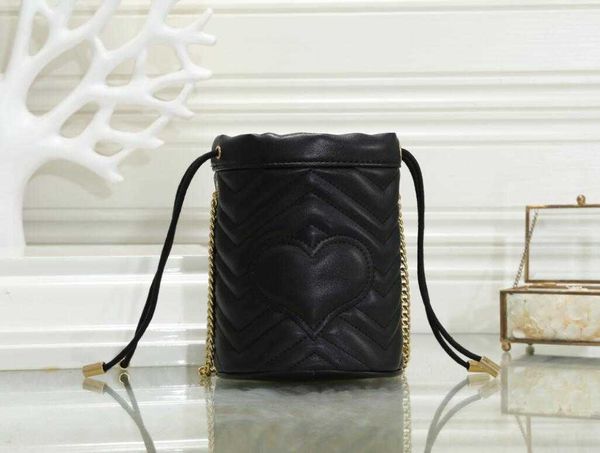 

sales newe luxuryi designera women shoulder bags leather old flower bucket bag famous drawstring handbags cross body purse frame