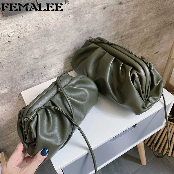 

single package women simple dumplings messenger designer retro 2019 new fashion cloud female crossbody shoulder tide handbag clutch bag q120