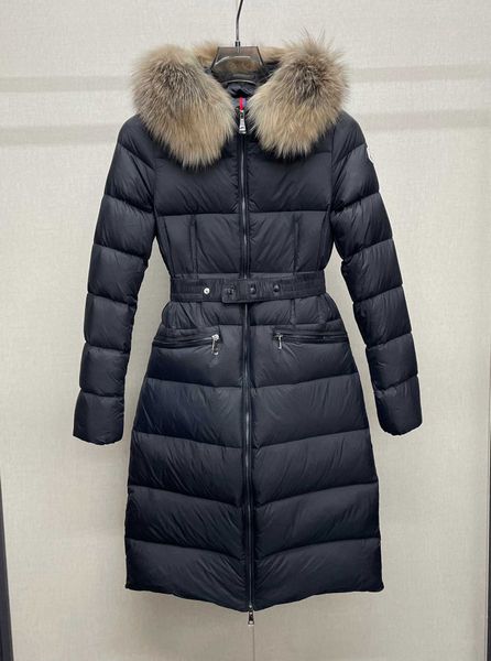 

designer luxury down jacket fur ruff classic women fashion and multi function essential hoodies womens jackets winter warm clothing hoody 5a, Black