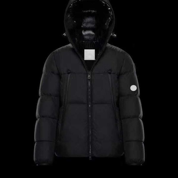

louts vuieeon hoodie mens down parkas puffer jacket hooded man outwear coats windbreaker winter thick bomber jackets asian size s-4xl, Black