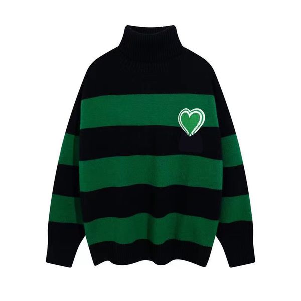 

mens womens designers sweaters luxe letters stripe men designer pull high collar warm outdoor sleeve sweatshirt embroidery cardigan autumn w, White;black