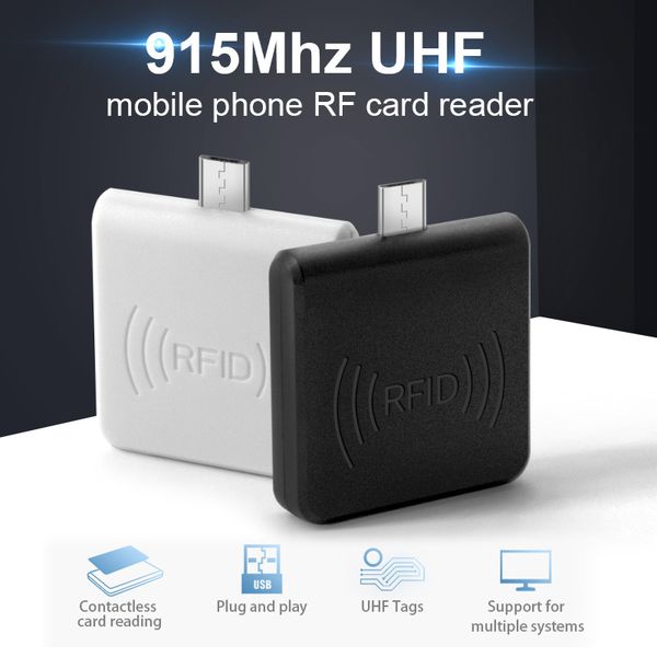 

rfid mobile phone card reader 6c card contactless 915 uhf frequency, Silver
