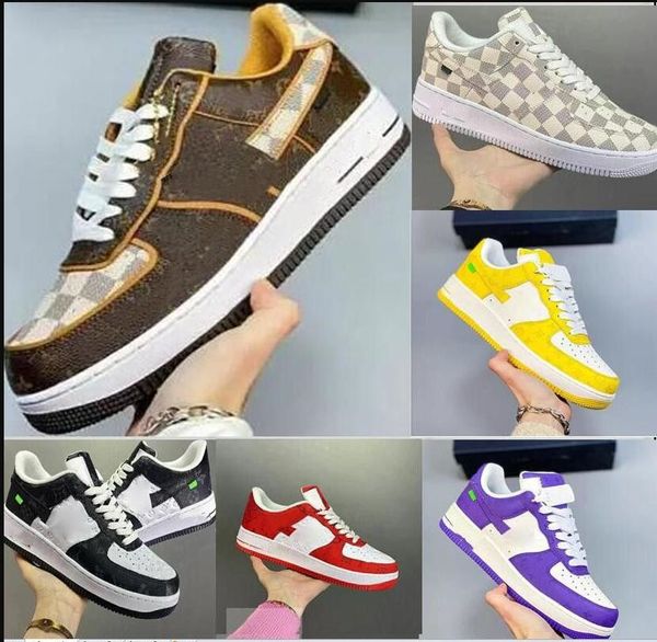

designers sneakers one des chaussures size 36-45 2022 shoes white low lv8 forces mca university blue mens casual fashion