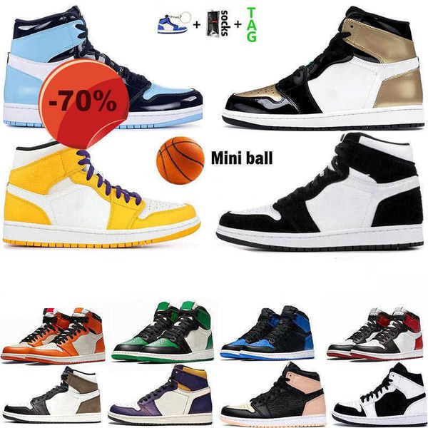 

2021 jumpman 1 1s mens basketball shoes obsidian unc university blue hyper royal twist silver toe dark mocha chicago sneakers trainers