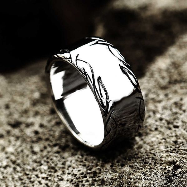 

cluster rings high polished fashion rings for men women 316l stainless steel simple glossy ring wedding party jewelry gift dropshipping l221, Golden;silver