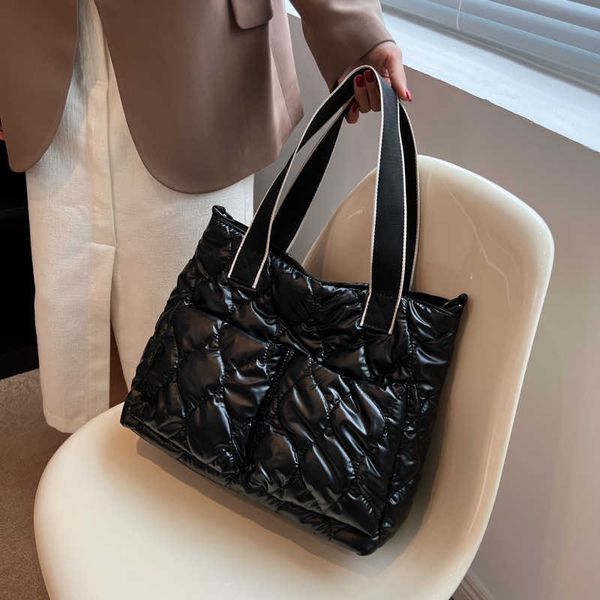 

purses autumn and winter 2022 versatile one shoulder women's bag crossbody handheld high capacity cotton suit space down