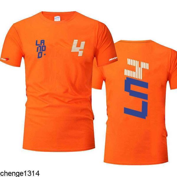 

men's casual shirts summer formula one racer lando norris mclaren team racing fans short-sleeved men/women oversized t-shirts, White;black