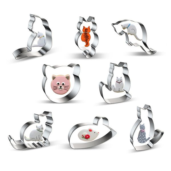 

cat cookie cutter cake tools stainless steel baking small kitchen 1223273