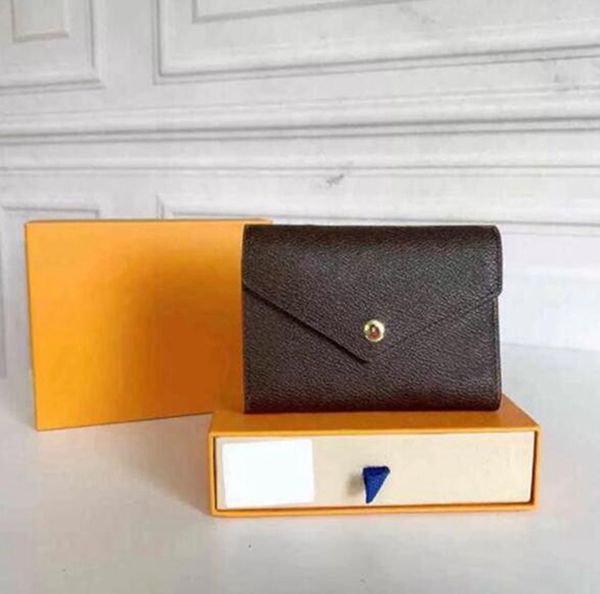 

high end quality luxurys designers wallets purse bag pu leather fashion short victorine wallet embossed brown floral classic pallas card hol, Red;black