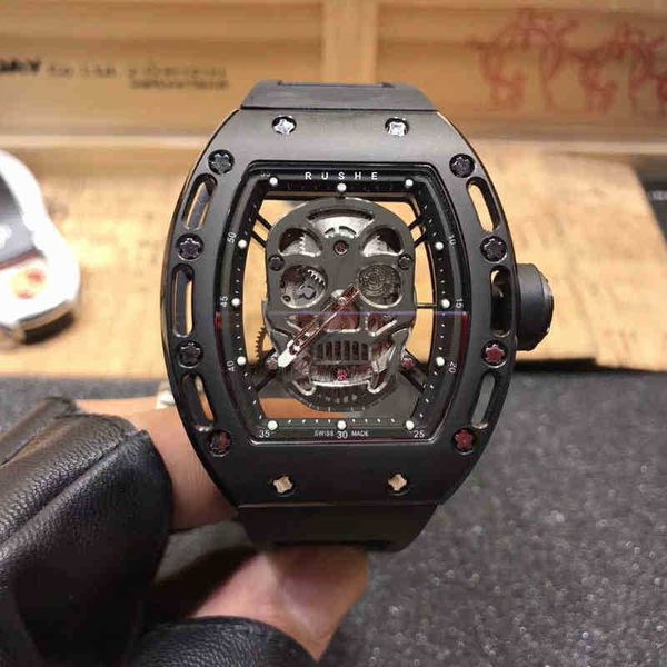 

men's mechanical watch richa ghost wine barrel business mill watch