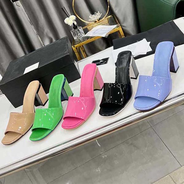 

woman slippers fashion sandals slipper lady flat slides beach classic platform alphabet high heel rubber shoe008 02 by, Black
