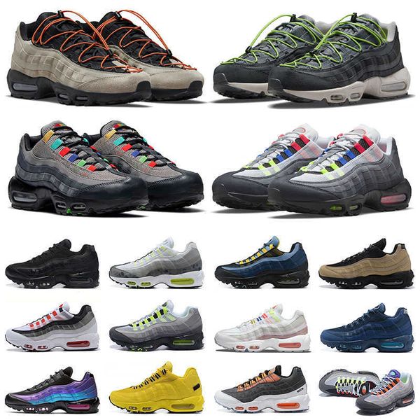 

running club shoes designer sneakers p blue neon triple black reflective volt white bred solar red grape dark army classic 95 og yin